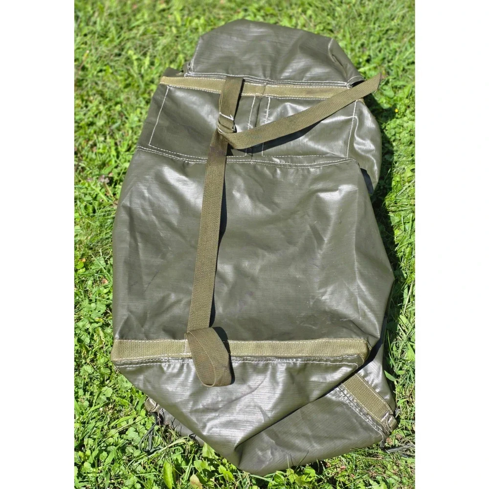 Czech M85 Rubberized Military Dual Access Duffel Bag Transport Bag, Olive Color